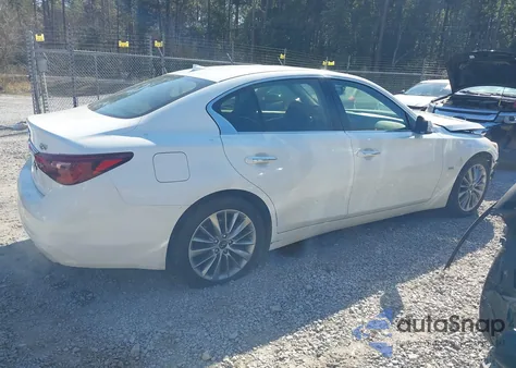 2018 Infiniti Q50 3.0T Luxe z USA, uszkodzony, nr VIN JN1EV7AP1JM365098